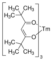 2,2,6,6-Tetramethyl-3,5-heptanedionate(IV)thulium - CAS:15631-58-0 - Tm(TMHD)3, Thulium Tris(2,2,6,6-tetramethyl-3,5-heptanedionate), Thulium(III)-DPM, Thulium(III) THD